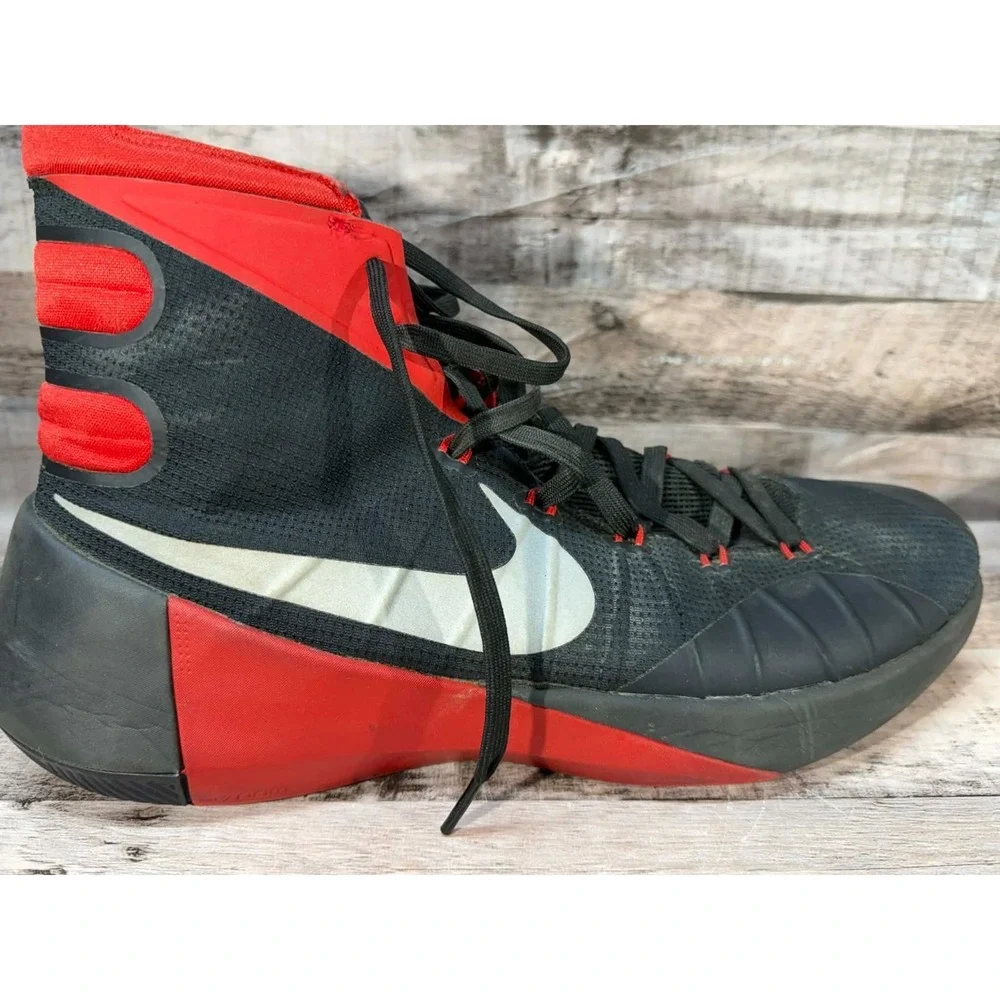 NIKE Hyperdunk‎ US 11.5 Men's Black Red Basketball Shoe 749561 749561-006 2015